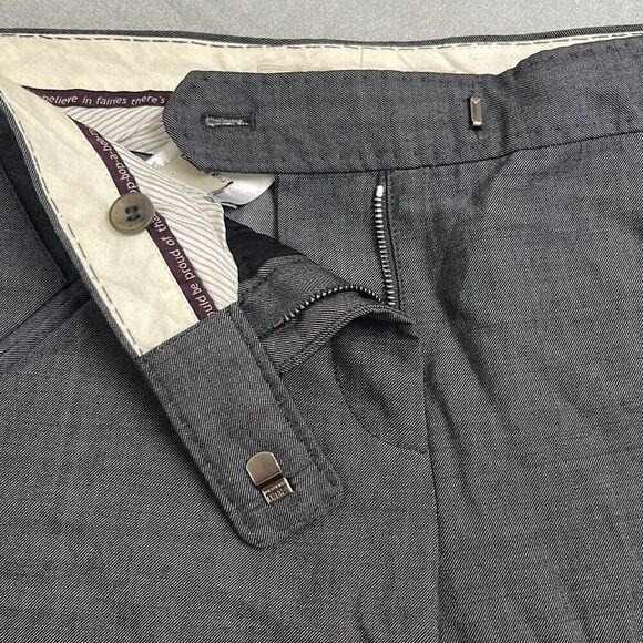 Stella McCartney 40 US 4 100% Wool Dress Pants Gray Zipper Pockets Wide Leg - Picture 7 of 12